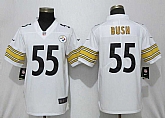 Nike Steelers 55 Devin Bush White 2019 NFL Draft First Round Pick Vapor Untouchable Limited Jersey,baseball caps,new era cap wholesale,wholesale hats